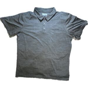 Columbia Sportswear Men’s Hike Polo Shirt‎ size M Gray Short Sleeve Outdoor